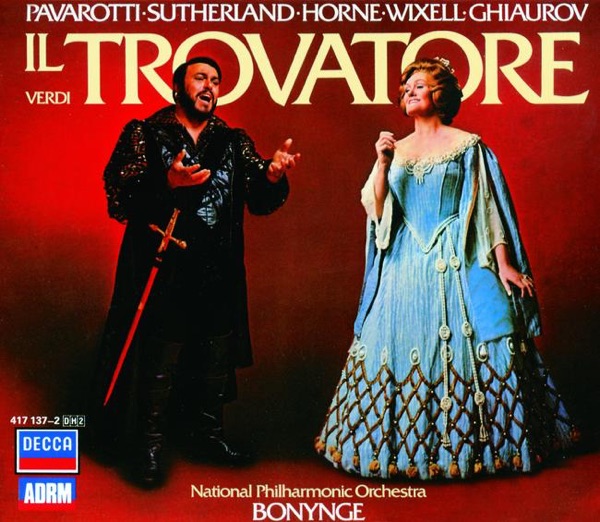 Verdi: Il Trovatore Album Cover By Dame Joan Sutherland, Ingvar Wixell ...