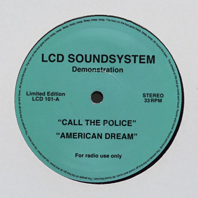 LCD Soundsystem call the police / american dream - Single Album Cover
