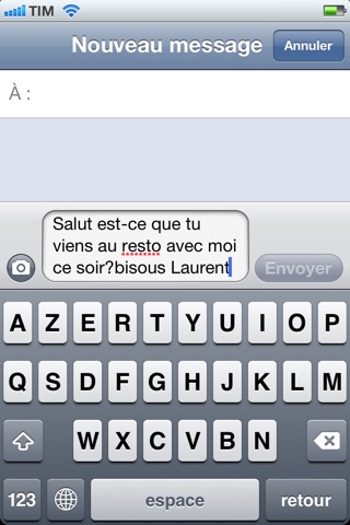 Captura de pantalla del iPhone 3