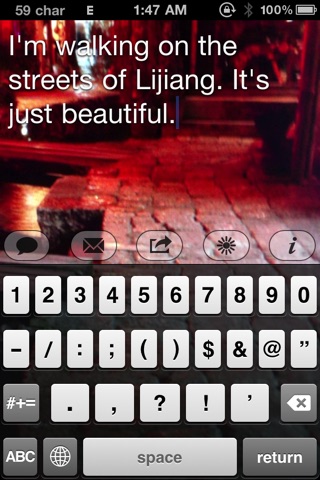 Captura de ecrã do iPhone 1