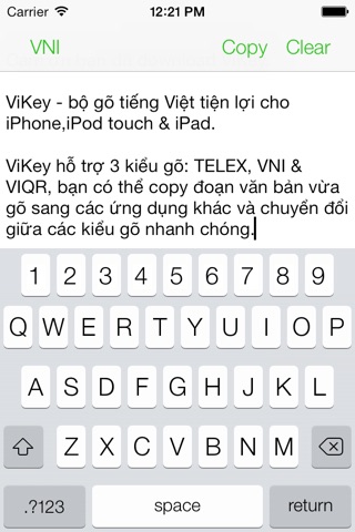 vietnamese keyboard iphone