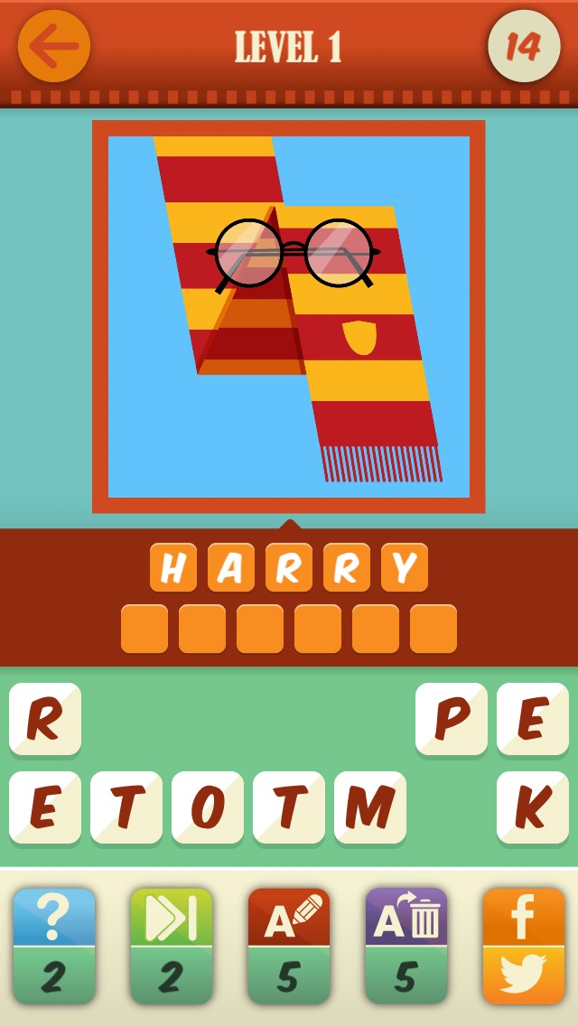 Screenshots of Guess The Movie Game - A film pop quiz trivia to test your knowledge of blockbusters. From Conjuring and Carrie to Despicable Me, Thor and Jackass: quotes, hints, posters, actors & actresses. for iPhone