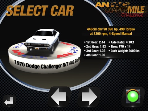 Screenshots of Quarter Mile Challenge Drag Race for iPad