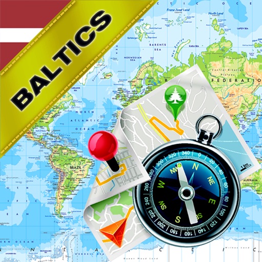 バルト諸国：エストニア、ラトビア、リトアニア - オフライン地図&GPSナビゲータ