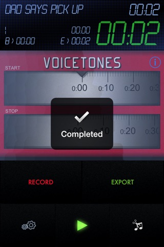 Скриншот из Voicetones - Record your friends voices into ringtones and assign to their phone number