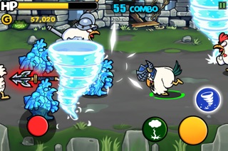 Screenshots of Chicken Revolution : Warrior for iPhone