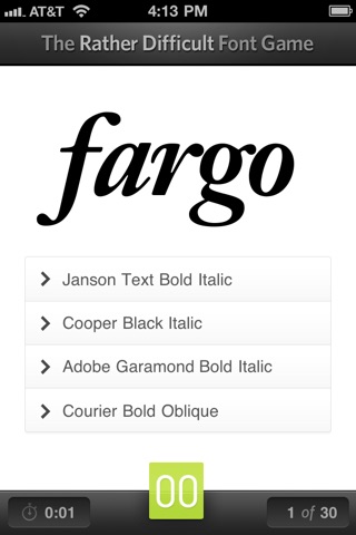 The Font Game screenshot1