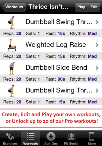 Dumbbell Workouts Free On The App Iphone Screenshot 3