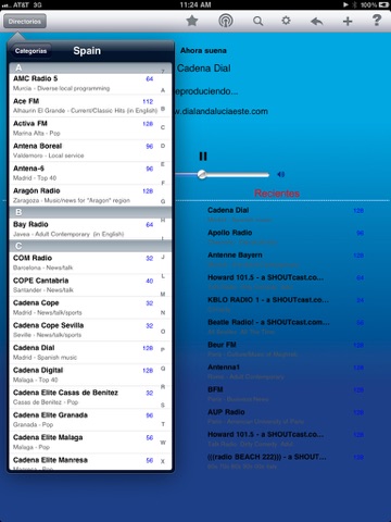 Captura de pantalla del iPad 1