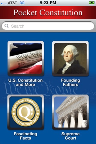 U.S. Constitution and Facts Screenshot
