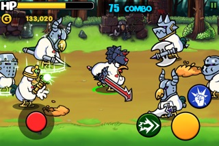 Screenshots of Chicken Revolution : Warrior for iPhone