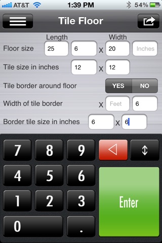Screenshot of SiConstruct Construction Calculator