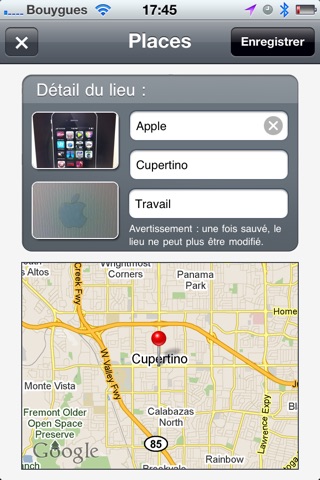 Capture d’écran iPhone 4