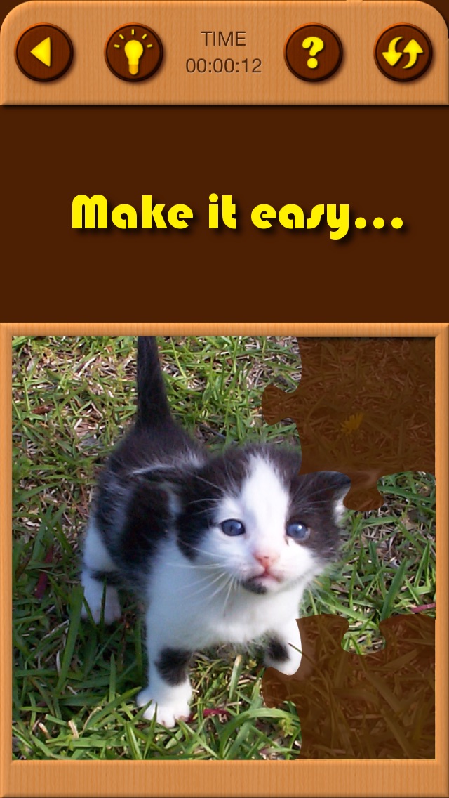 Screenshots of Cat Kitten Kitty Pet Baby Animal JIgsaw Puzzle Games for Girls who love educational memory learning puzzles for kids and toddlers for iPhone