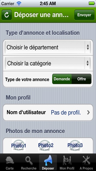 Capture d’écran iPhone 3