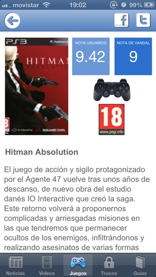 Captura de pantalla del iPhone 4