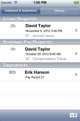 Kronos for Federal FedSP screenshot