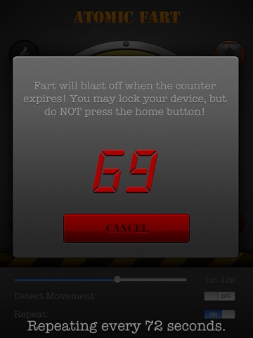 Screenshots of Atomic Fart FREE for iPad