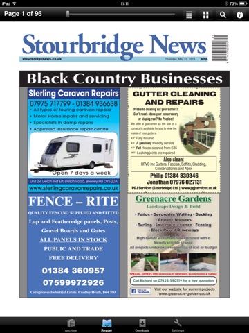 Скриншот из Stourbridge News