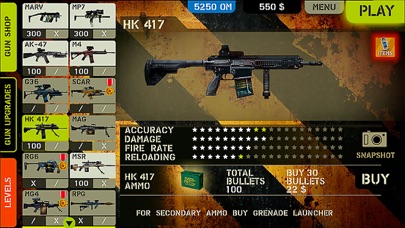 Screenshots of Overkill for iPhone