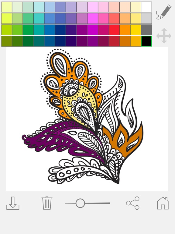 曼陀罗涂色本休闲放松填色小游戏 - 高级版:在