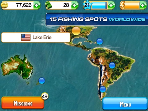 Screenshots of Fishing Kings Free+ for iPad