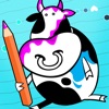 Actif! Un Livre de Coloriage Pour Les Enfants Avec des Animaux