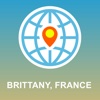Brittany, France Map - Offline Map, POI, GPS, Directions brittany france map 