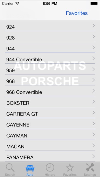 Autoparts for Porsche screenshot1