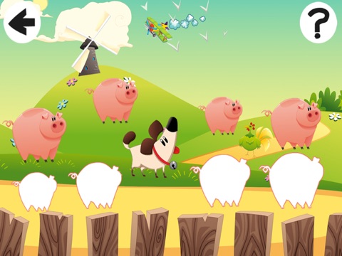 动物儿童游戏:学习排序开心农场英雄:在 App S