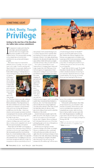 Trail Magazine SA screenshot1
