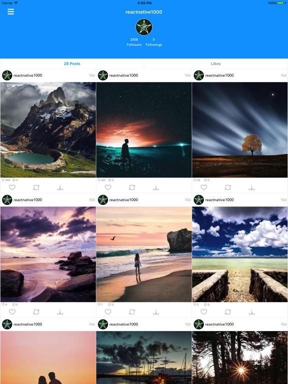 Screenshots of Repost - Repost Photos & Videos for Instagram for iPad