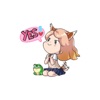 Jenny an Frog贴纸,设计:Annie