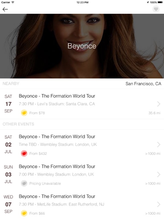 Screenshots of TickPick: No Fee Tickets | Sports, Concerts, Shows for iPad