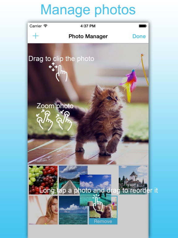 Screenshots of SlideShow Maker - Picture Video & Movie With Music for iPad