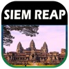 Siem Reap, Cambodia Offline Travel Map Guide cambodia map 