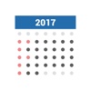 Calendar 2017 stickers US holidays federal holidays 2017 