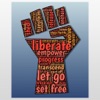 Non Violent Protest Stickers : Peaceful and Quiet