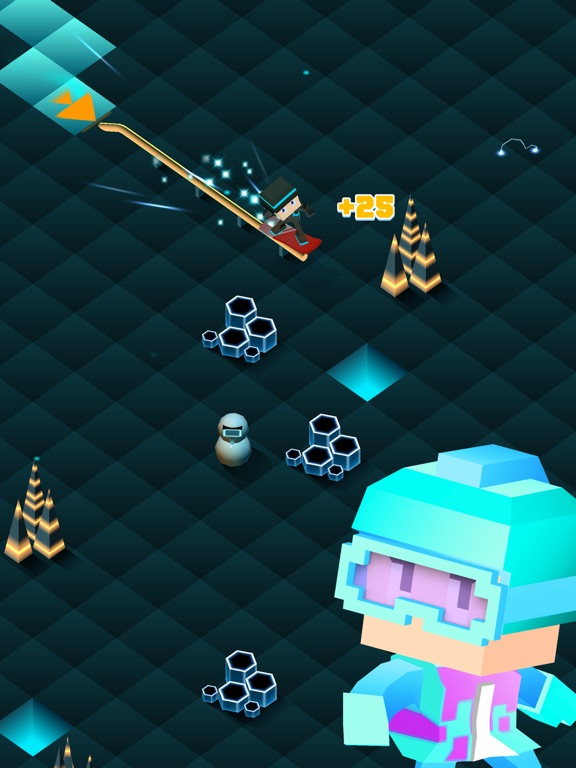 Скачать игру Blocky Snowboarding - Endless Arcade Runner
