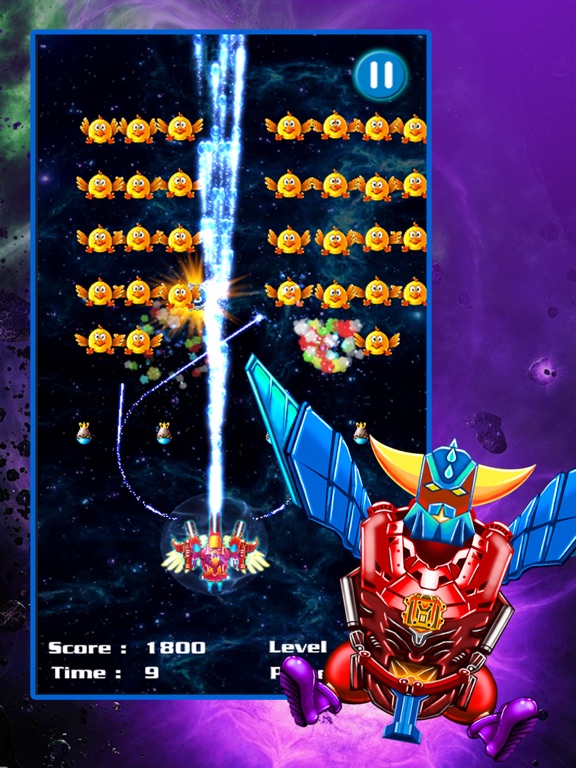 Screenshots of Space Attack: Chicken Shooter for iPad