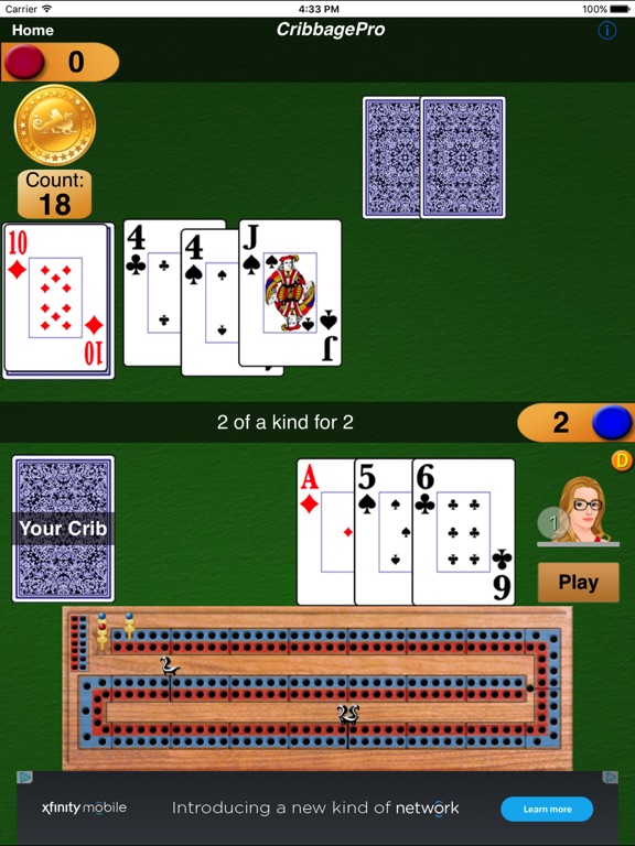 cribbage apps to play with friends