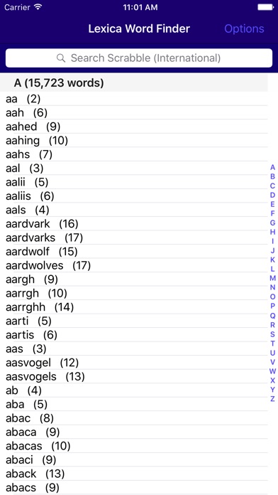 Lexica Word Finder fo... screenshot1