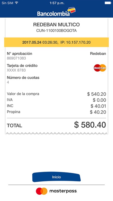 Captura de pantalla del iPhone 4