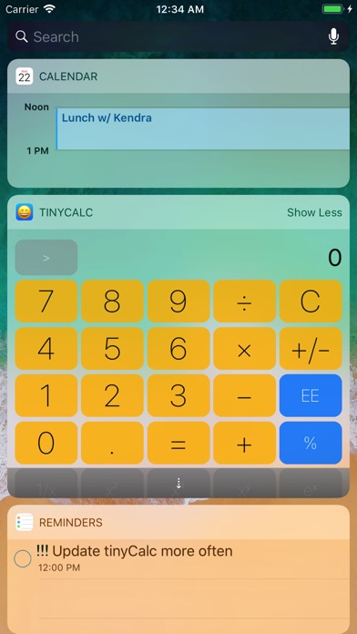 tinyCalc 3 screenshot1