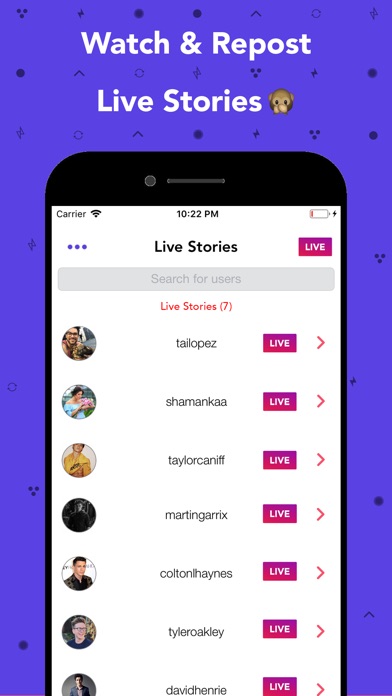 Repost Stories for Instagram Screenshot on iOS