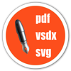 EditorX for pdf vsdx svg