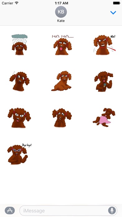 Red Poodle Dog Lady Sticker review screenshots