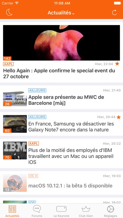 Capture d’écran iPhone 1