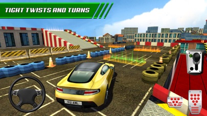 Screenshots of Roof Jumping Stunt Driving Parking Simulator - Real Car Racing Test Sim Run Race Games for iPhone