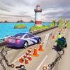 ライバルの3Dレーシングチェーン車